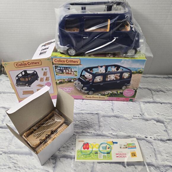 Open Box Unused Calico Critters Family Seven Seater Van Box Issues - Picture 2 of 14